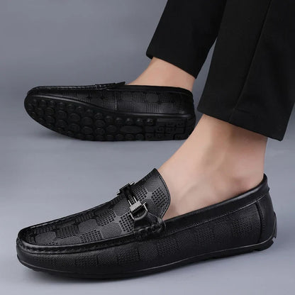 Mocassin Homme Cuir Italien de Luxe