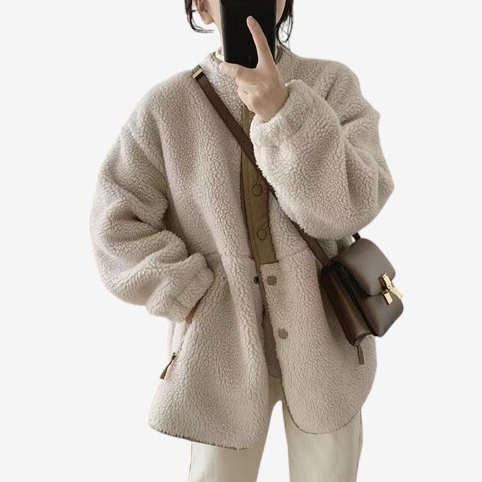 Manteau Femme Hiver Chic à Fermeture Éclair - PanierRoyale
