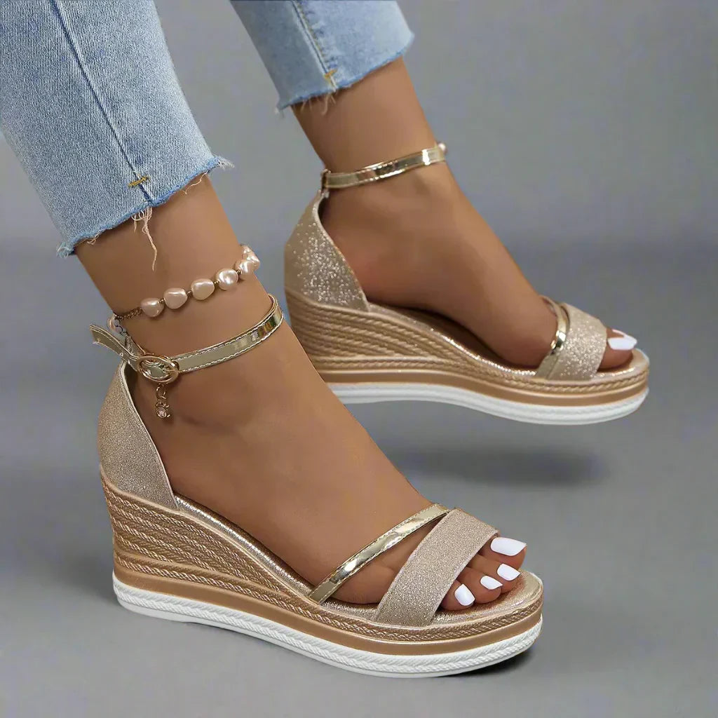 Sandales Platesforme à Talons Hauts pour Femmes