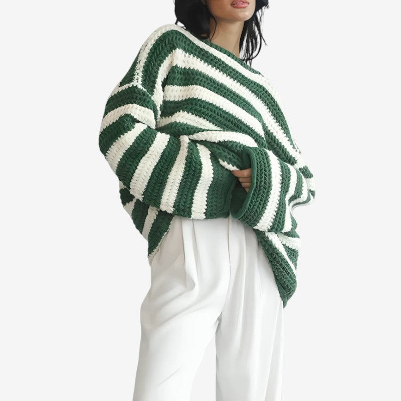 Pull Grande Taille Décontracté avec Manches Longues - PanierRoyale