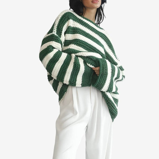Pull Grande Taille Décontracté avec Manches Longues - PanierRoyale