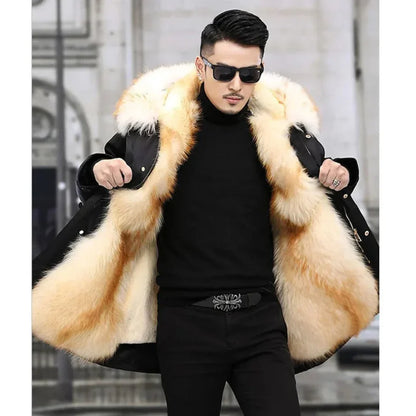 Veste Hivernale Homme avec Capuche et Doublure Chaude