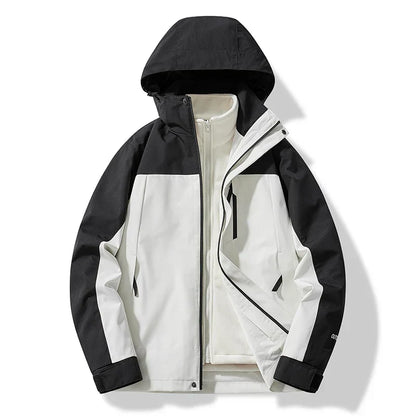 Doudoune Hiver Homme avec Capuche Chaude et Imperméable