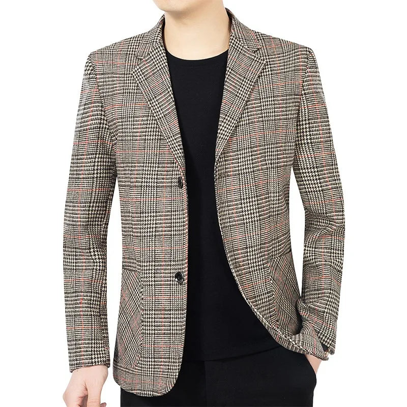 Blazer Homme Tweed Élégant Valentino