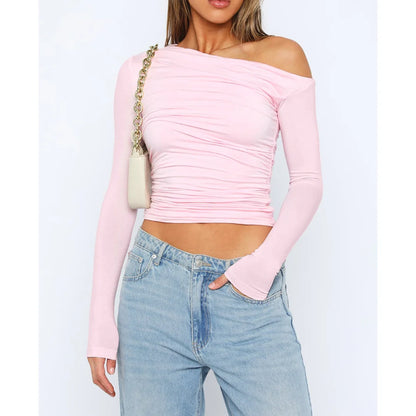 Top femme manches longues twisté chic et tendance