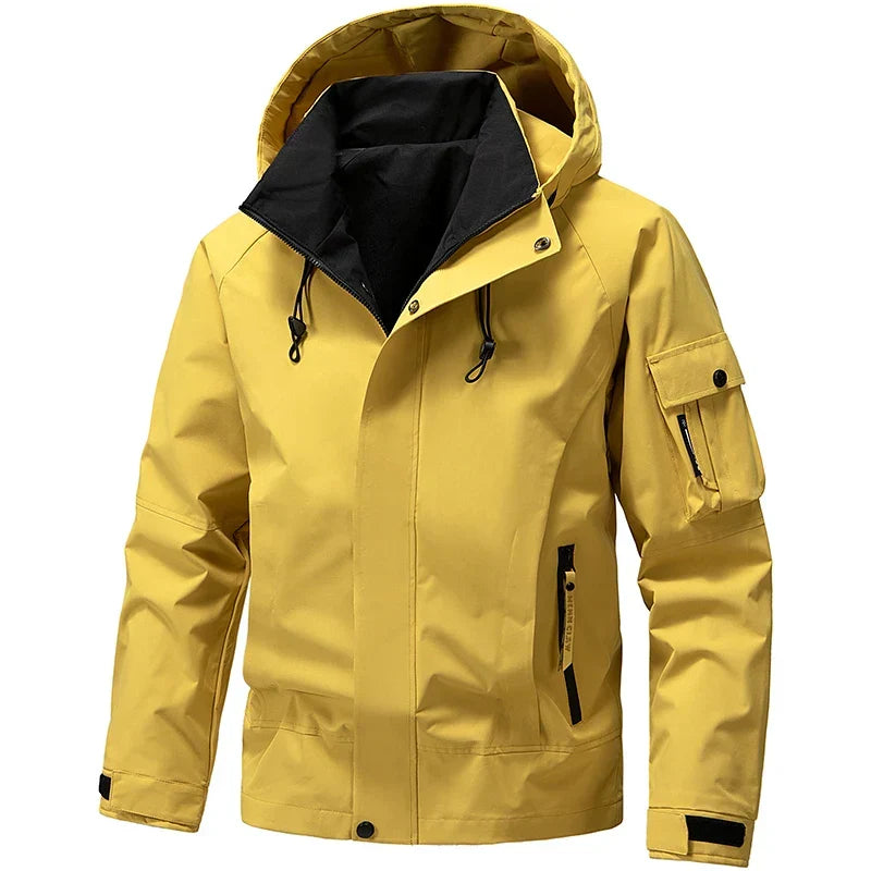 Veste de ski Homme Imperméable avec Capuche Coupe Sportive