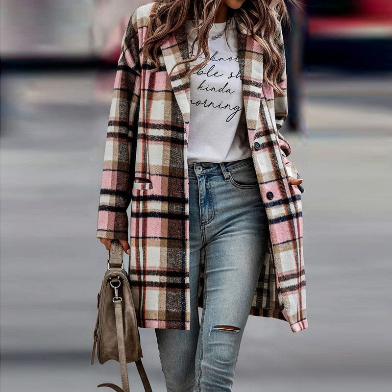 Manteau Femme Hiver Chic Taille Droite