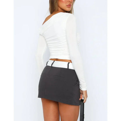 Top femme manches longues twisté chic et tendance