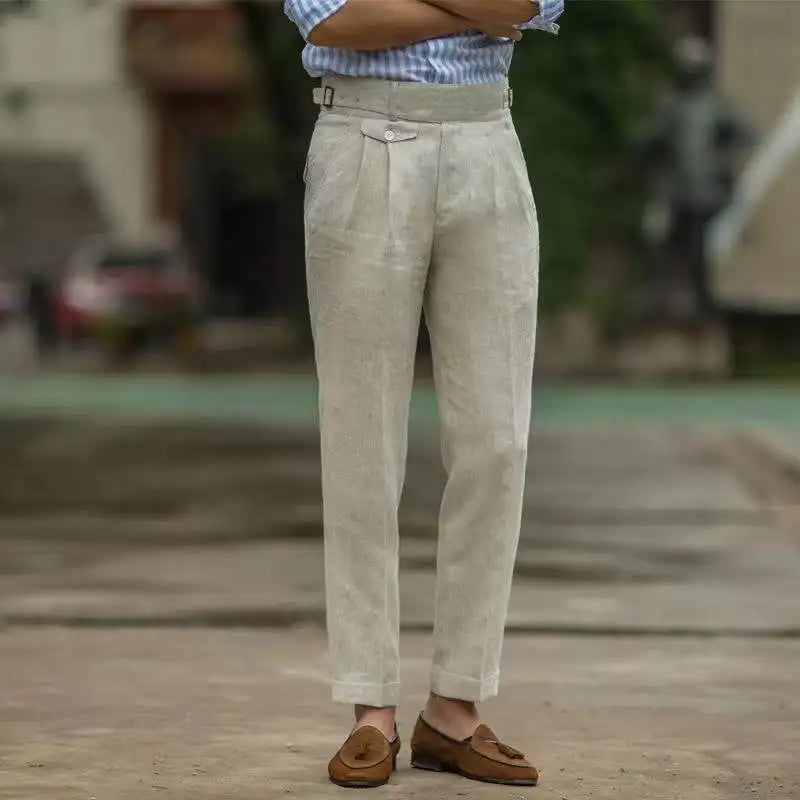 Pantalon Haut de Gamme Taille Haute pour Homme