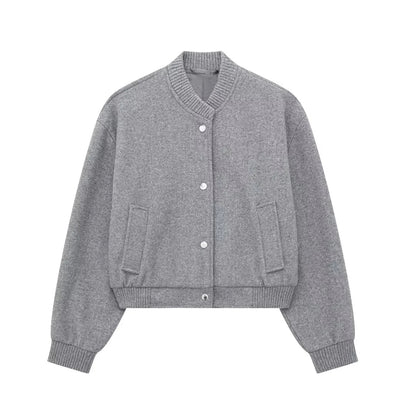 Veste bomber femme courte et élégante chaude hiver