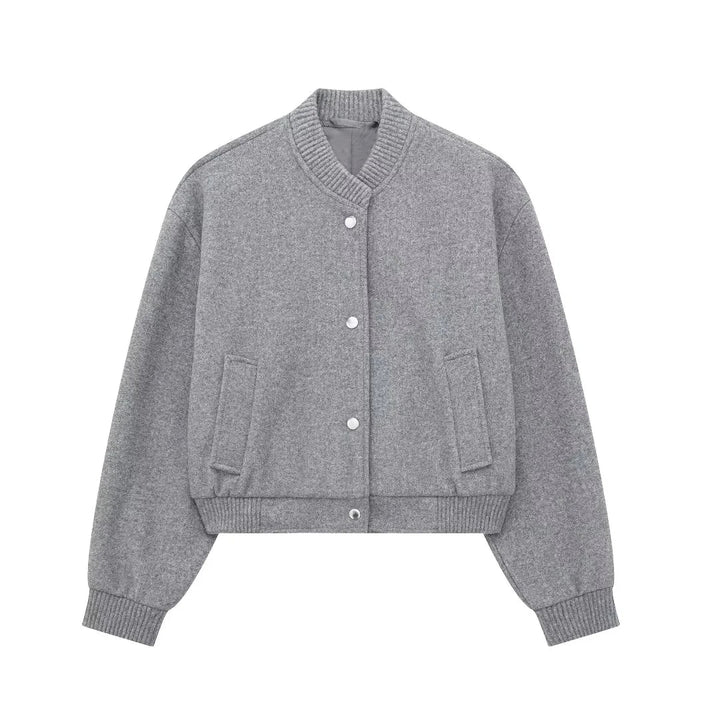 Veste bomber courte et élégante chaude hiver - vue 4