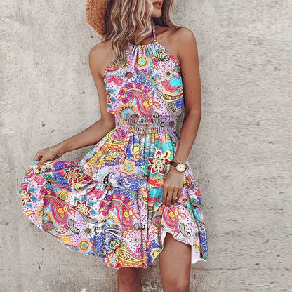 Robe Été Légère à Imprimé Floral pour Femme