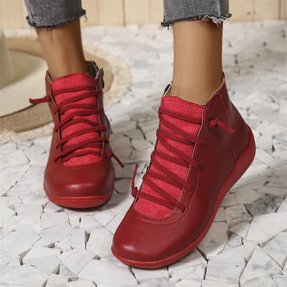 Bottines Femme Cuir Imperméable et Confort
