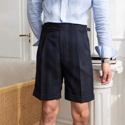 Pantalon Chino Beige Homme Classique Plissé