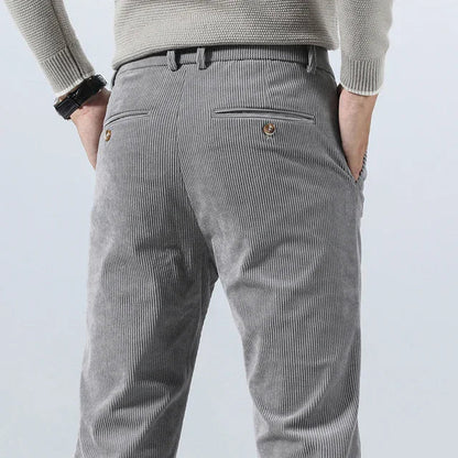 Pantalon Chino Moderne Gris Homme