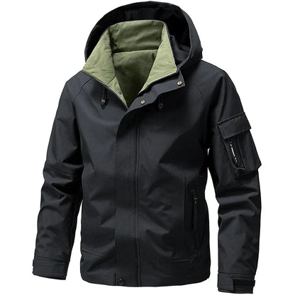 Veste de ski Homme Imperméable avec Capuche Coupe Sportive