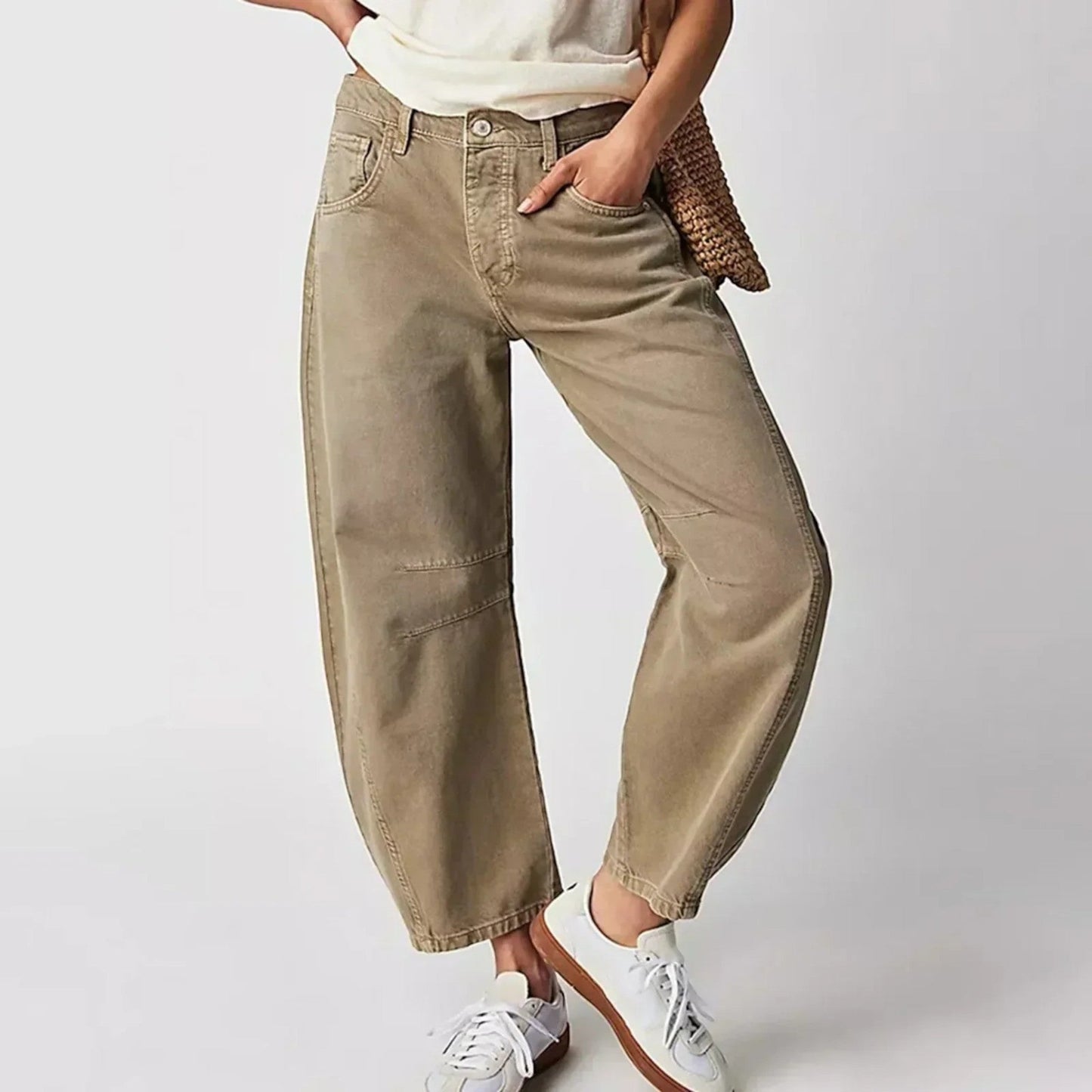 Pantalon Femme Décontracté Jeans Élargi - PanierRoyale