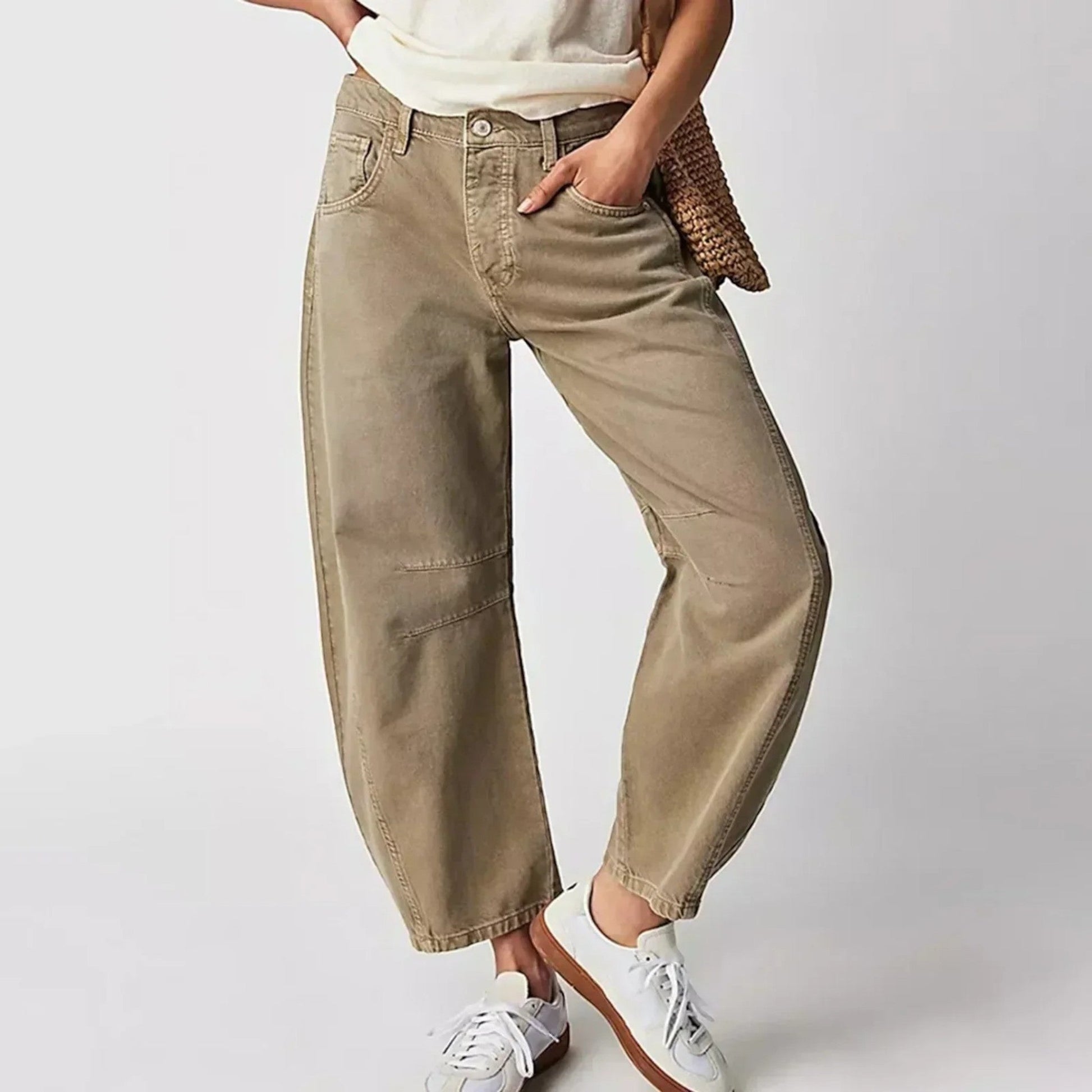 Pantalon Femme Décontracté Jeans Élargi - PanierRoyale