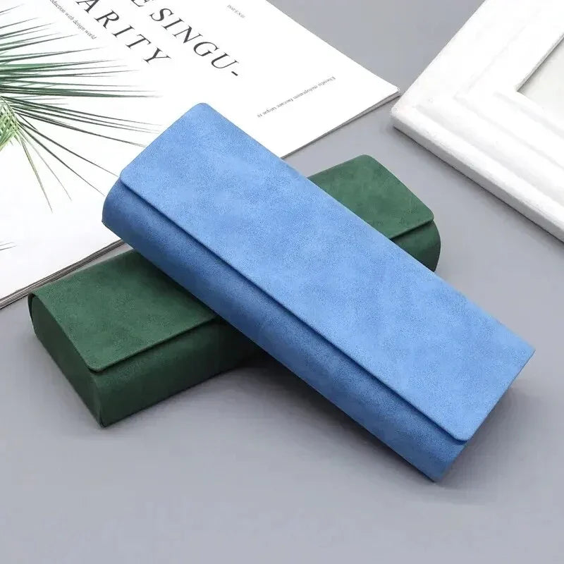 Étui à lunettes Unisexe Rigide Effet Cuir Pliable