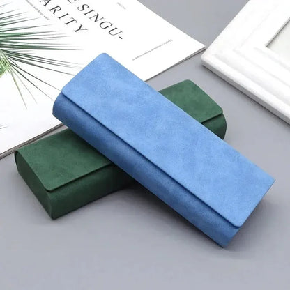 Étui à lunettes Unisexe Rigide Effet Cuir Pliable
