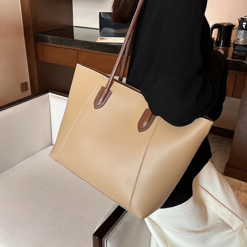 Sac à Main Femme Grande Capacité en Cuir Synthétique - PanierRoyale