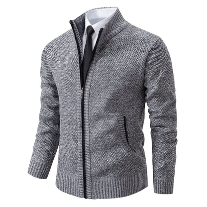 Cardigan en Maille Zippé pour Homme