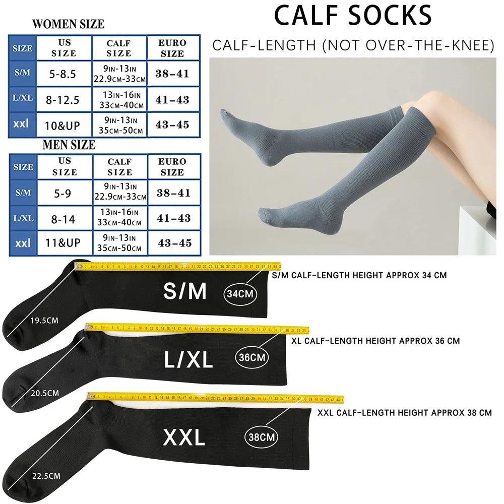 Chaussettes Unisexe Compression Confort Sport et Voyage