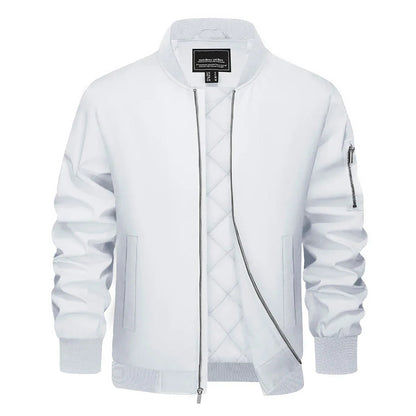 Veste bomber Homme Noir avec Fermeture Éclair Zip