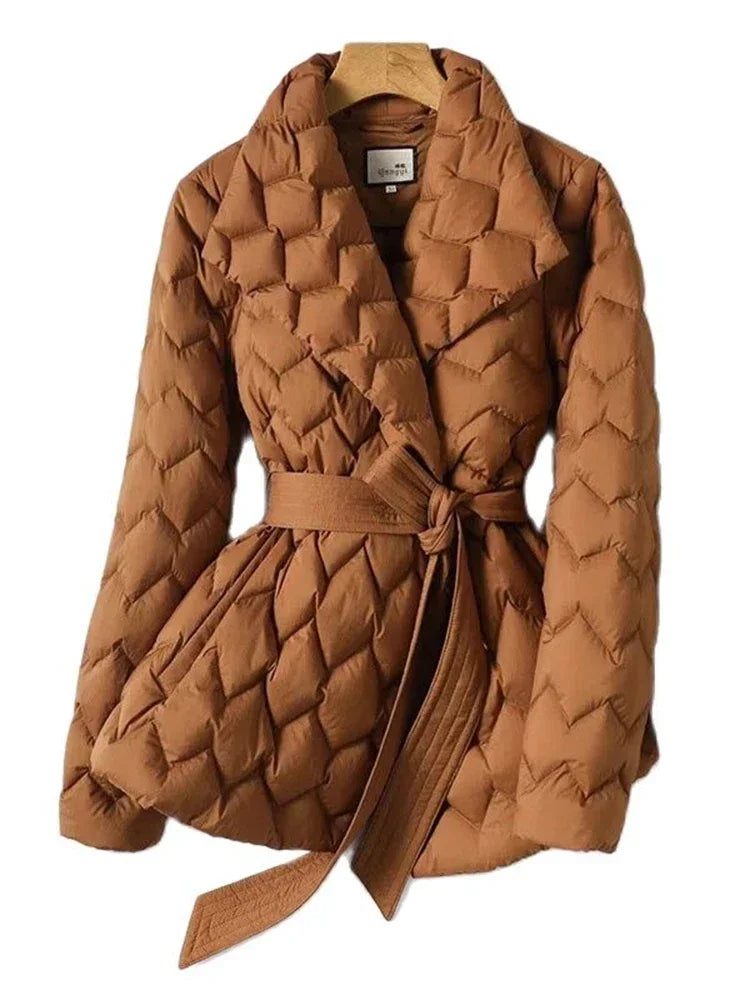 Veste polaire marron féminine élégante et chaude