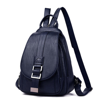 Sac à dos femme en cuir véritable italien