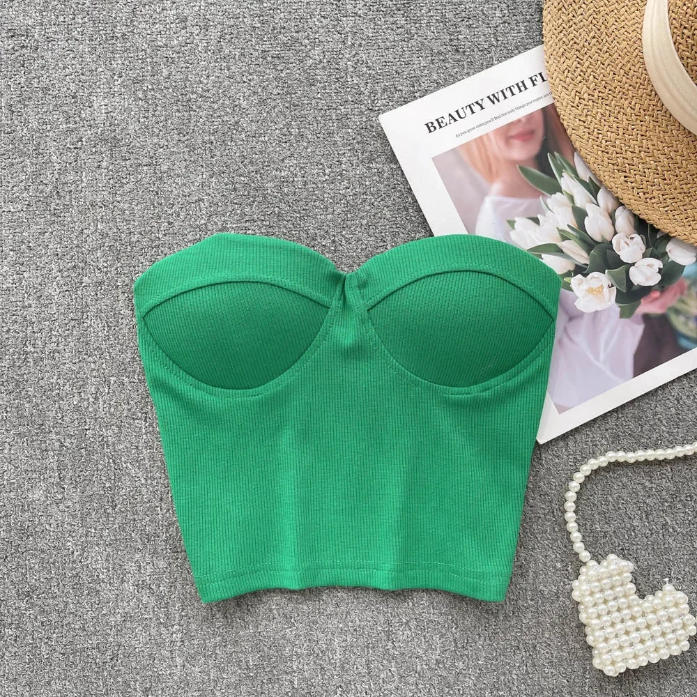 Bustier Top Push-up Corsage Féminin pour Femme