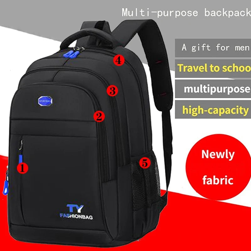 Sac à dos unisexe en Nylon grande capacité style scolaire et voyage