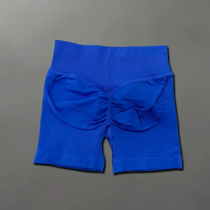 Short sport femme sans couture taille haute gainant