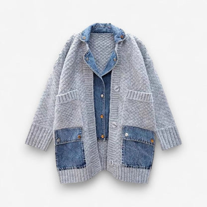 Veste Jean Dénim Manches Longues Féminine