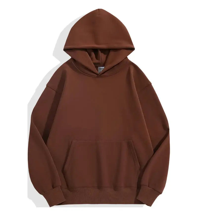 Sweat à Capuche Noir Unisexe avec Poche
