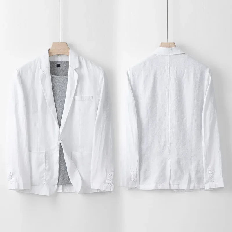 Blazer Lin Homme Léger Été