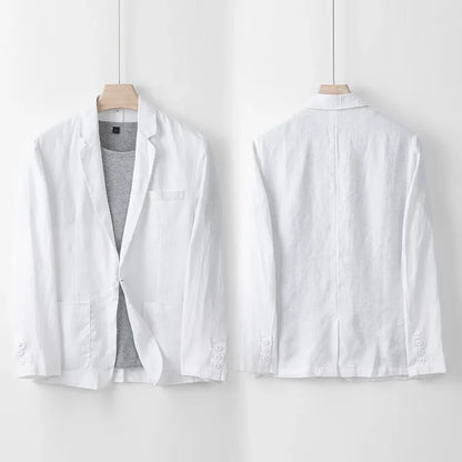Blazer Lin Homme Léger Été