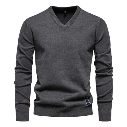 Pull Homme Col V Doux et Confortable