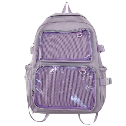 Sac à dos Femme Transparent Grande Capacité Multi-usage Voyage Sport