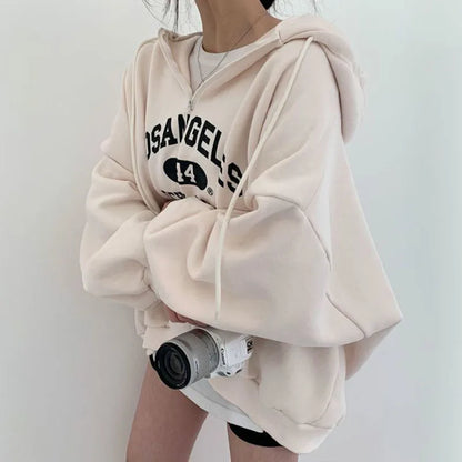 Sweat à Capuche Los Angeles Imprimé - Sport Chic et Confortable