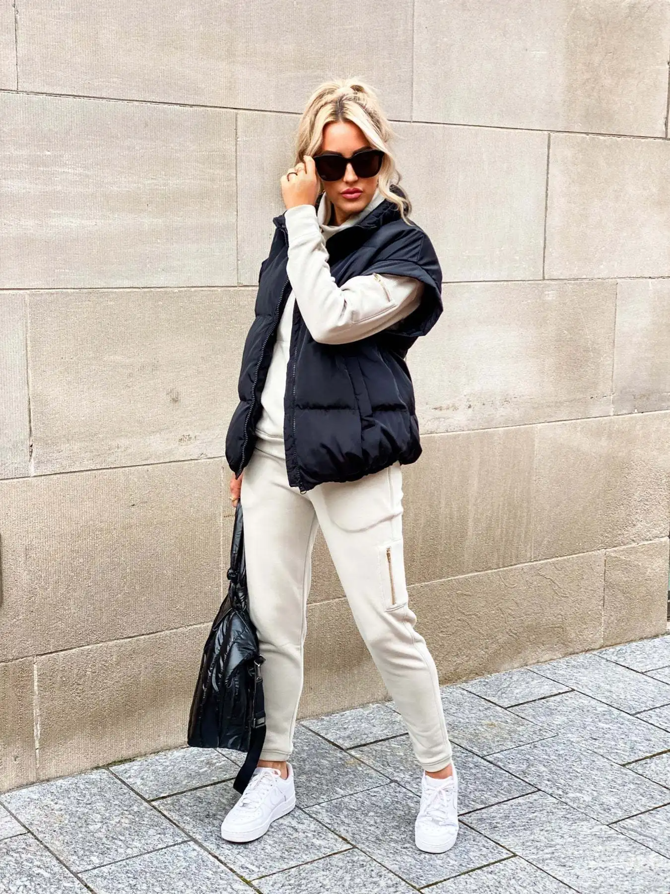 Gilet Femme Hiver Éclair Sans Manches Doux et Chaud - PanierRoyale