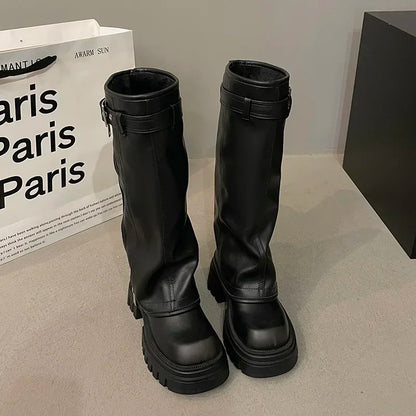 Bottes Platesau Haut de Cheville Féminines