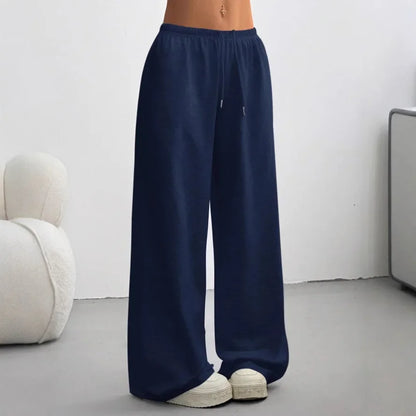 Pantalon Jogging Femme Coton Confortable Coupe Large