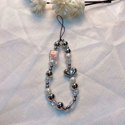 Dragonne téléphone Femme Perles Fait Main Décoration Fleur