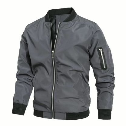 Veste Imperméable Homme Sport pour Pluie avec Fermeture Éclair