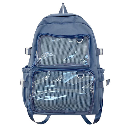 Sac à dos Femme Transparent Grande Capacité Multi-usage Voyage Sport