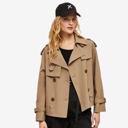 Manteau Hiver Classique à Double Boutonnage