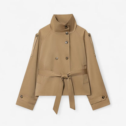 Veste Trench Classique à Manches Longues et Imperméable