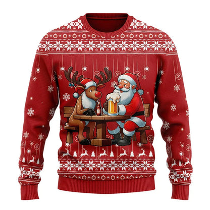 Pull de Noël Homme Drôle et Amusant pour Fête