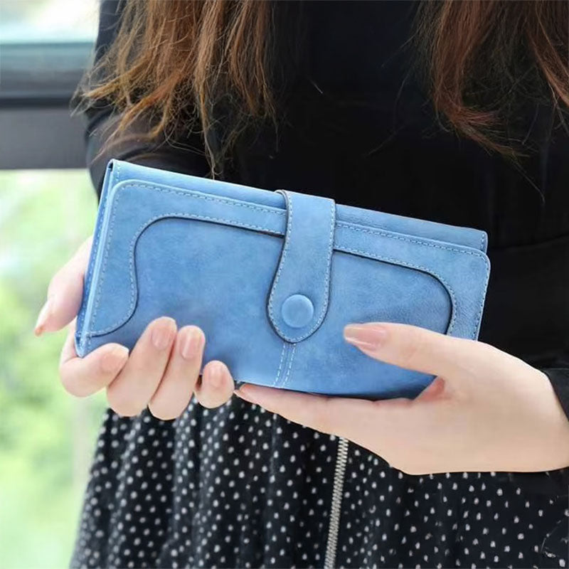 Portefeuille Femme Chic avec Fermeture Magnétique